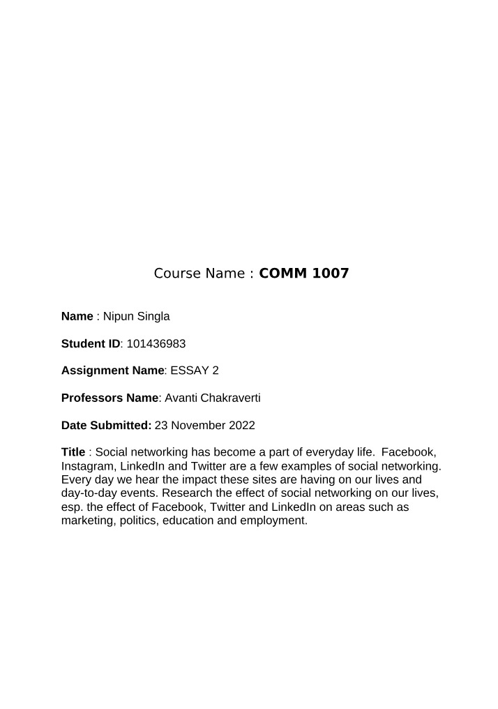 2nd Research Essay