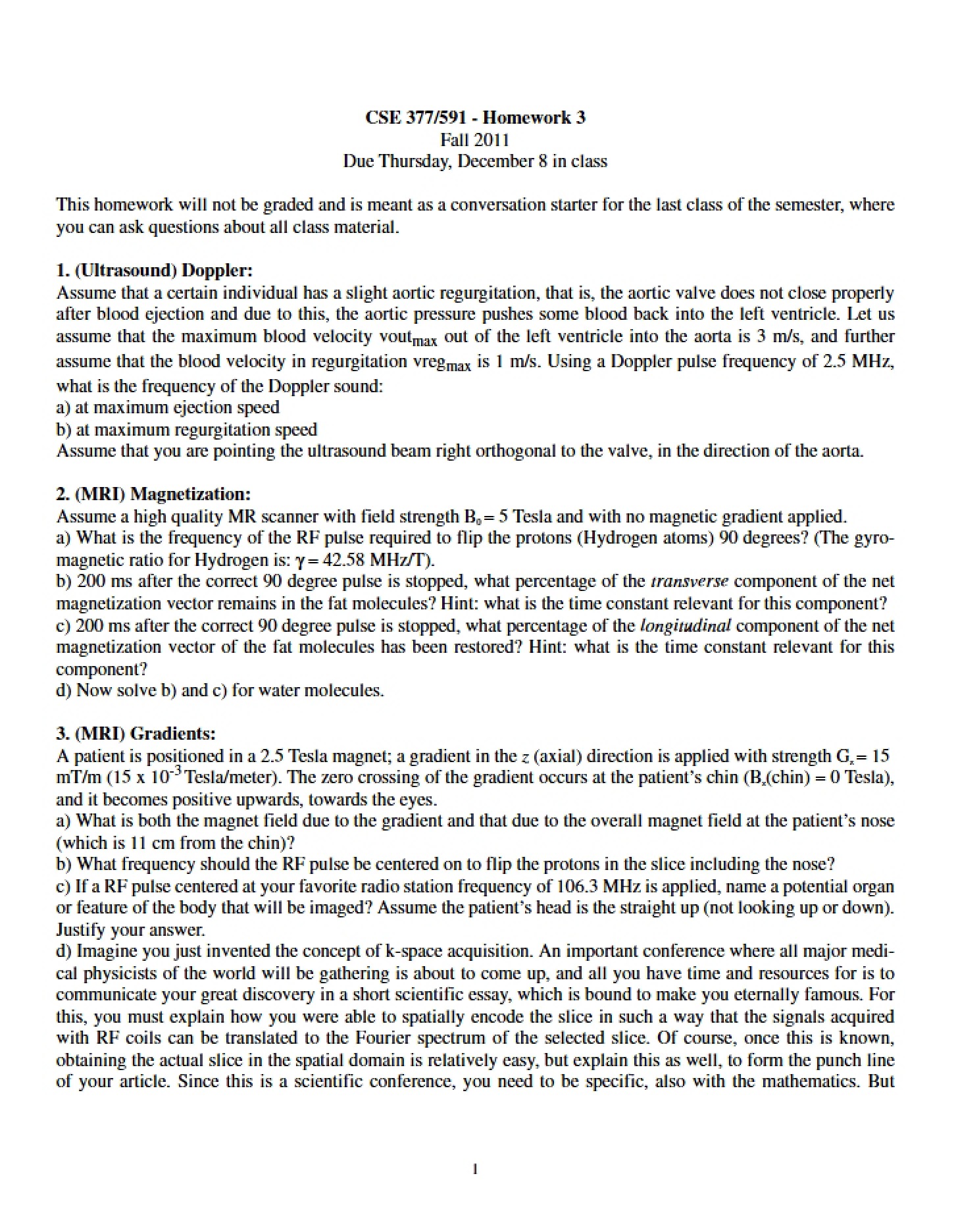 Third Homework Assignment