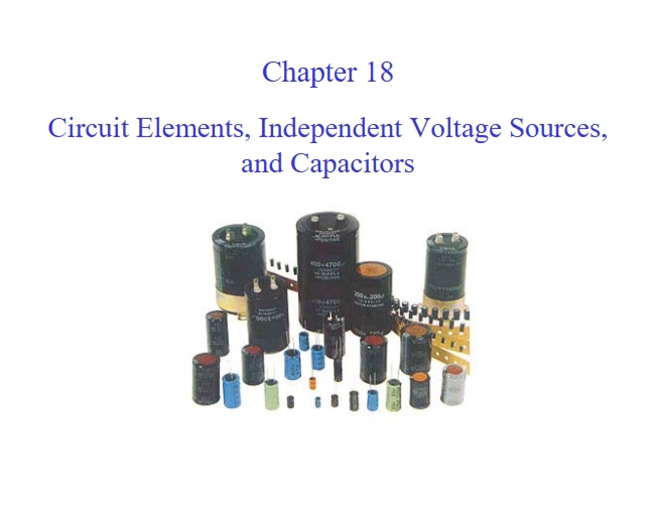 Capacitors and Voltage Sources in Circuits