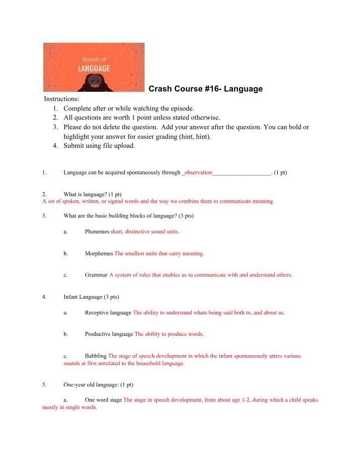 Language - Crash Course #16