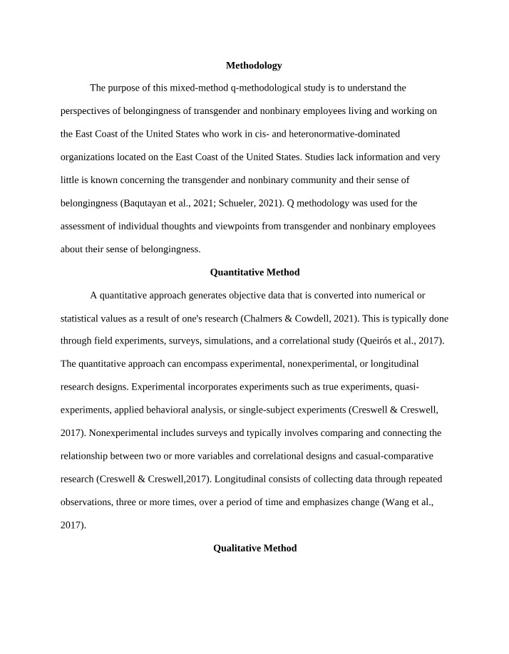 Belongingness of Transgender and Nonbinary Individuals