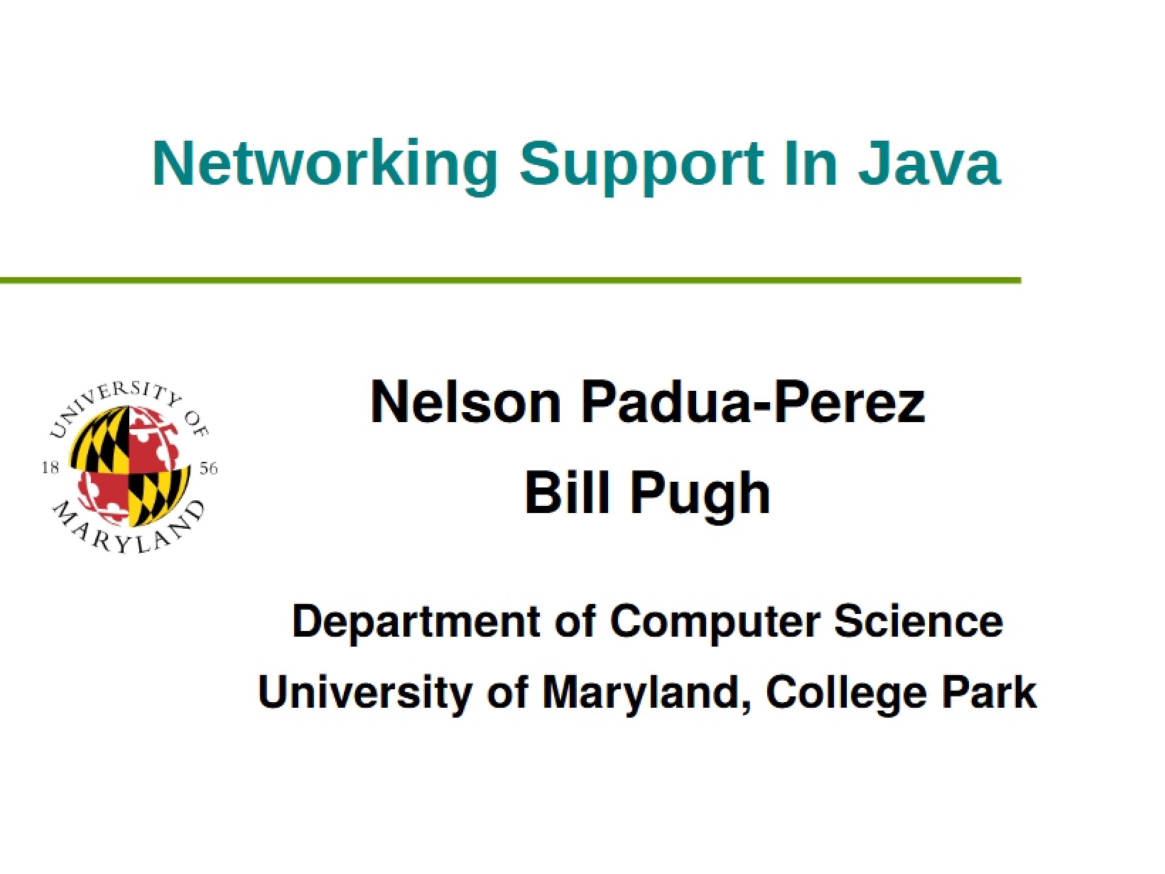 Java Network Support