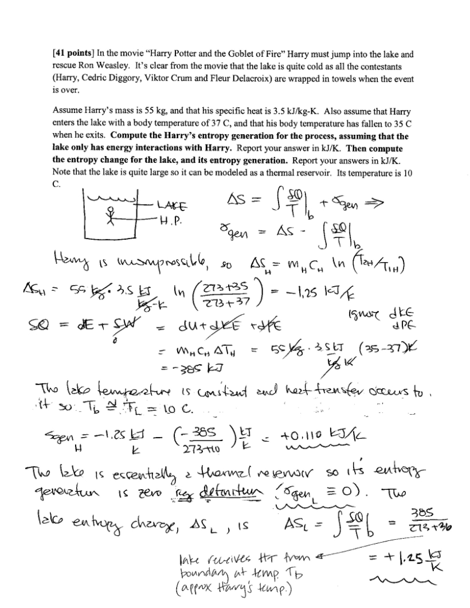 Solutions for Summer 2011 Exam 2