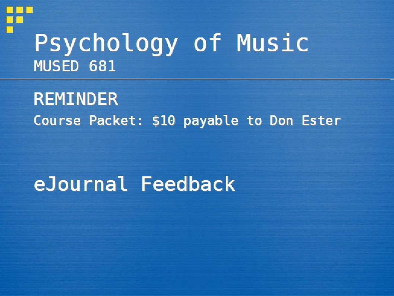 Music Psychology Overview