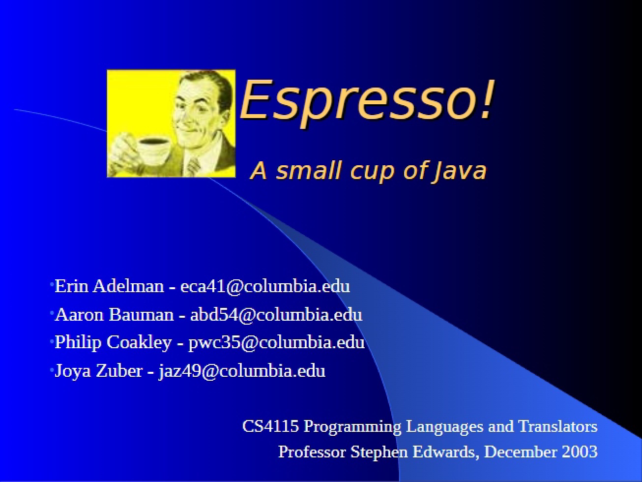 Espresso Language