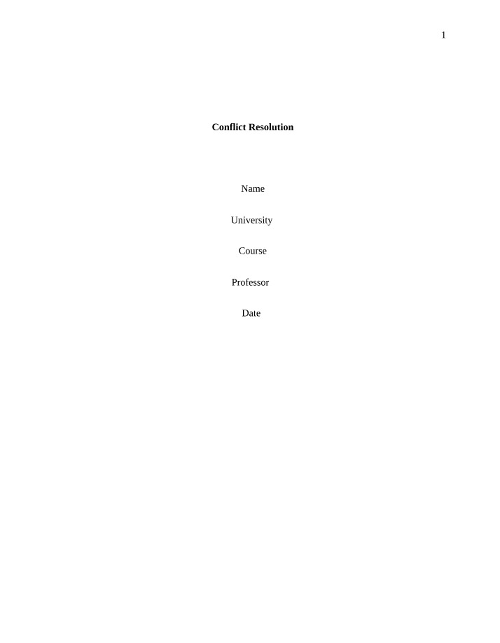 Conflict Resolution, Negotiation, and Organizational Power