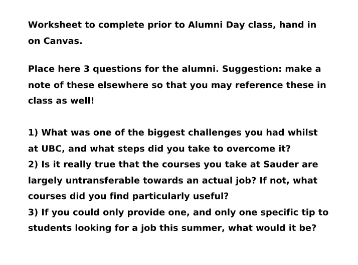 COMM101 - Class 25 Prep