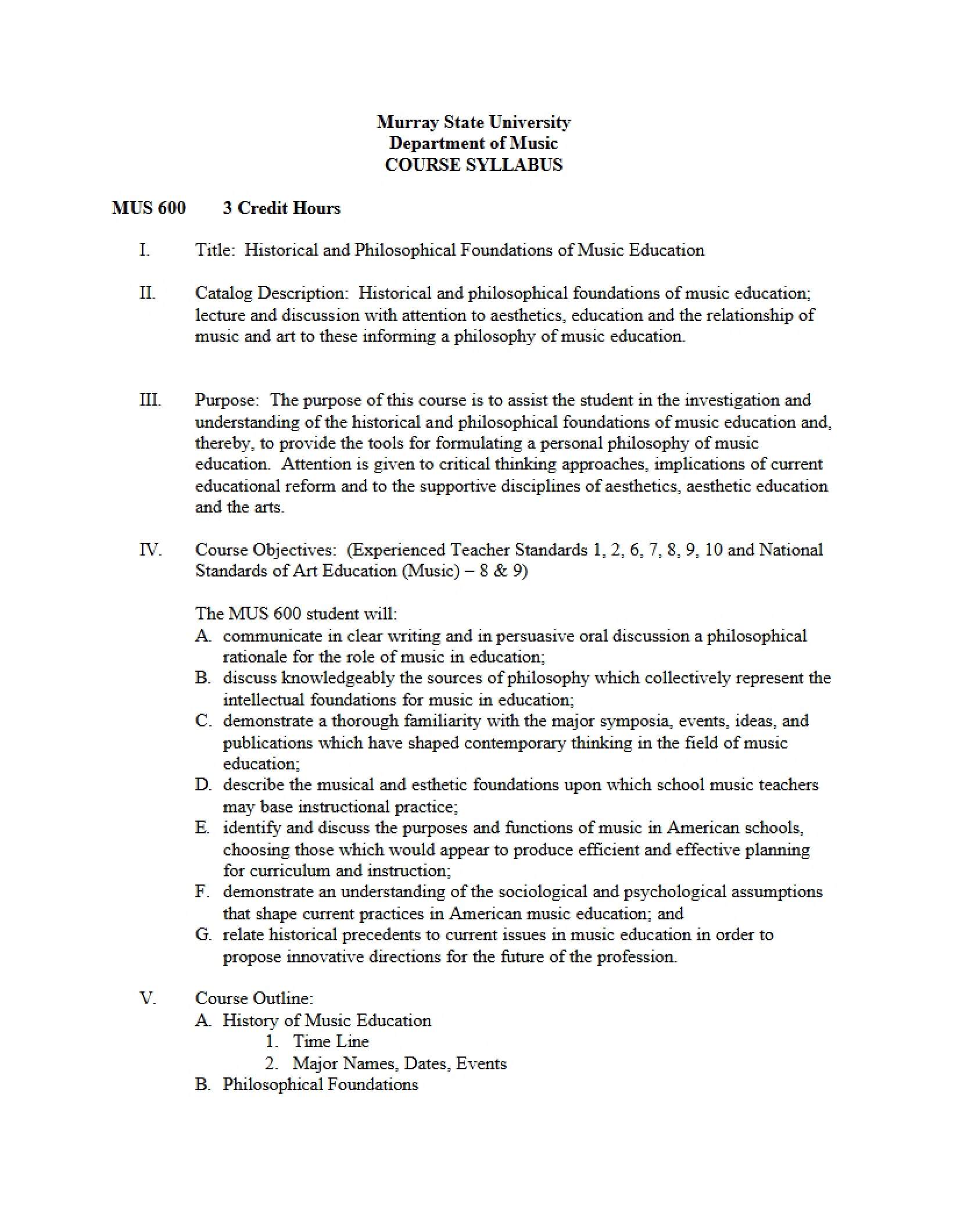 Syllabus