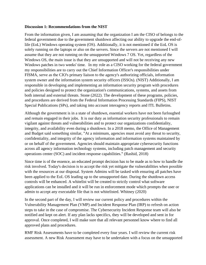 Protecting the Organization and Mitigating Vulnerabilities