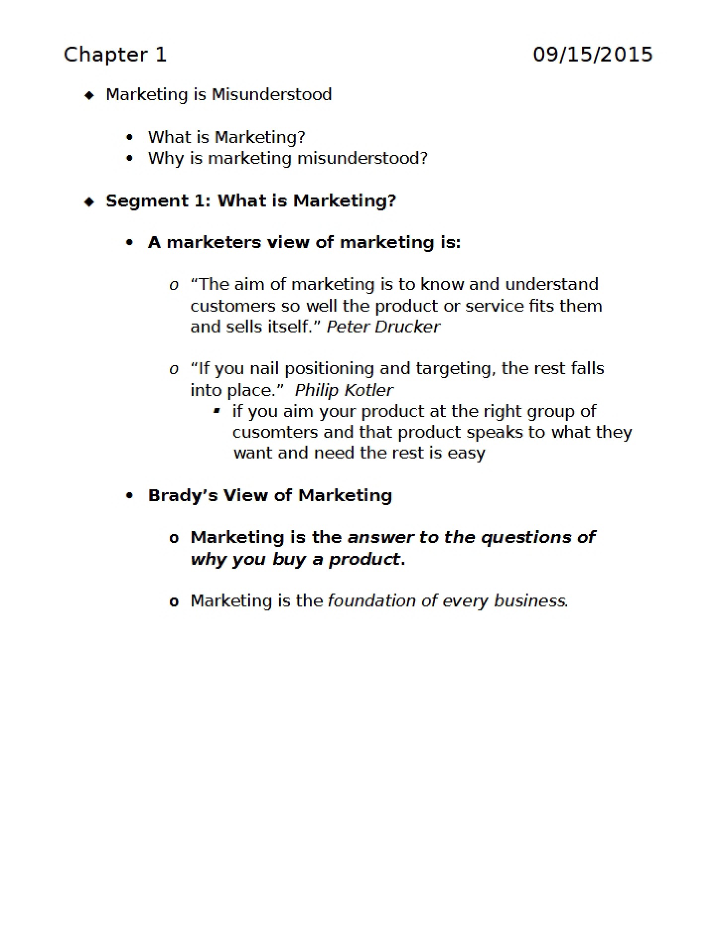 Chapter 1 Notes