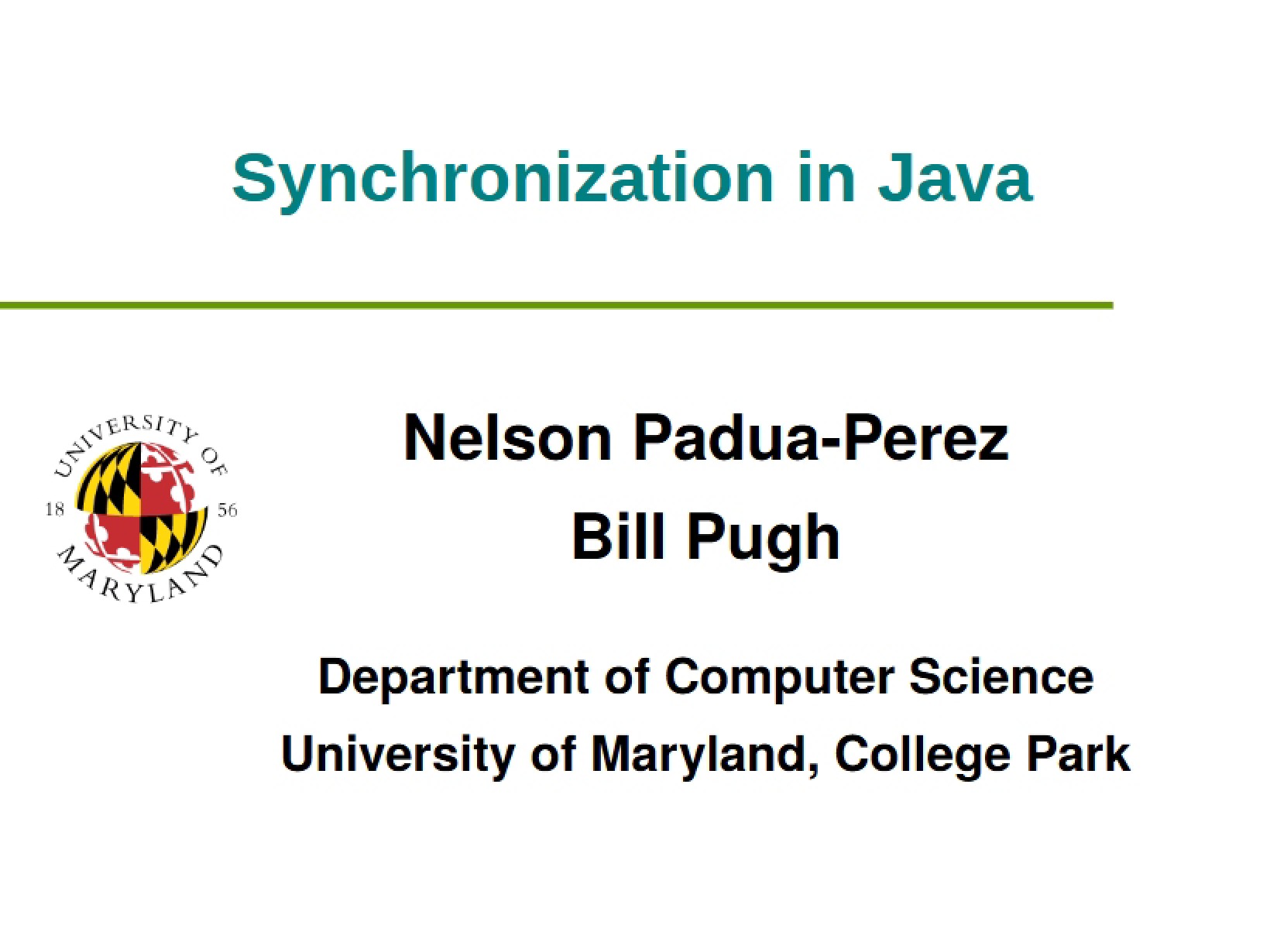 Java Synchronization Mechanisms