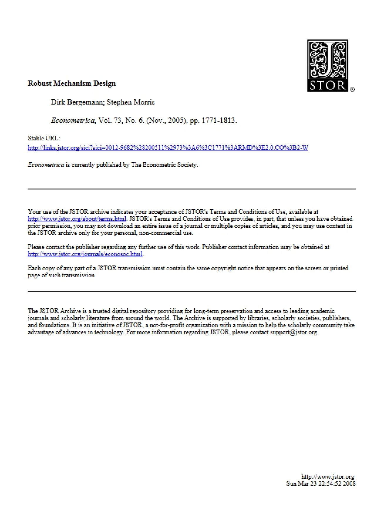 Mechanism Design Robustness