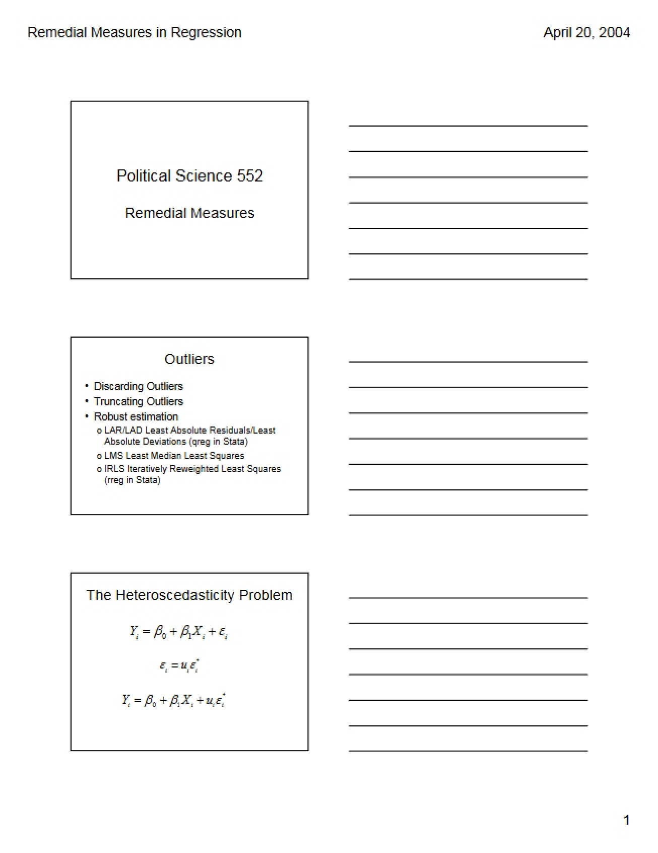 Measures for Remedial Action
