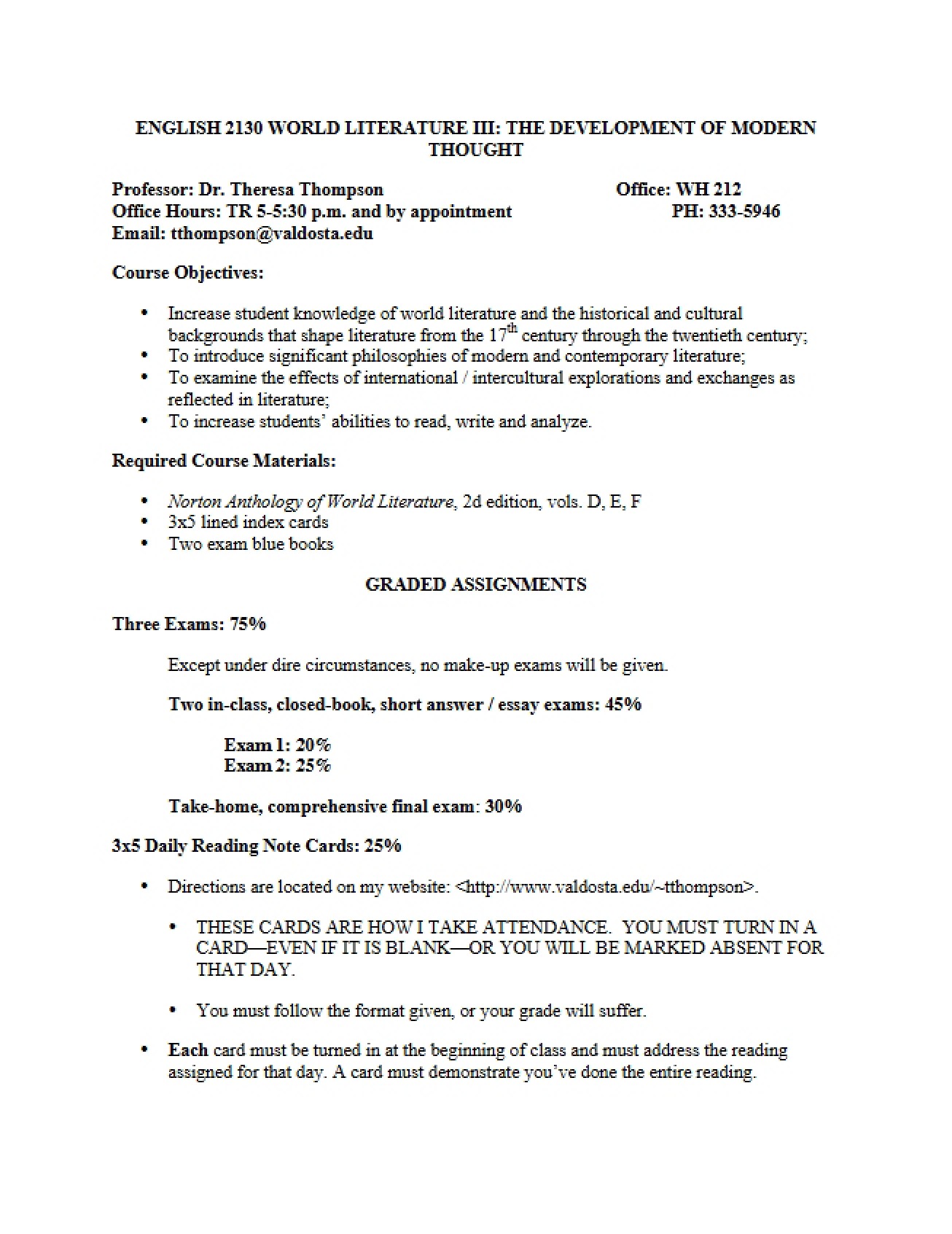 Course Outline