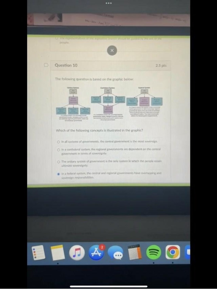 Exam Question on Government Systems