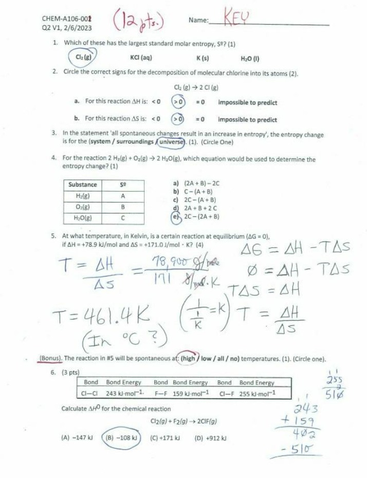 CHEM A106 Q2 Version 1 - 2-6-2023