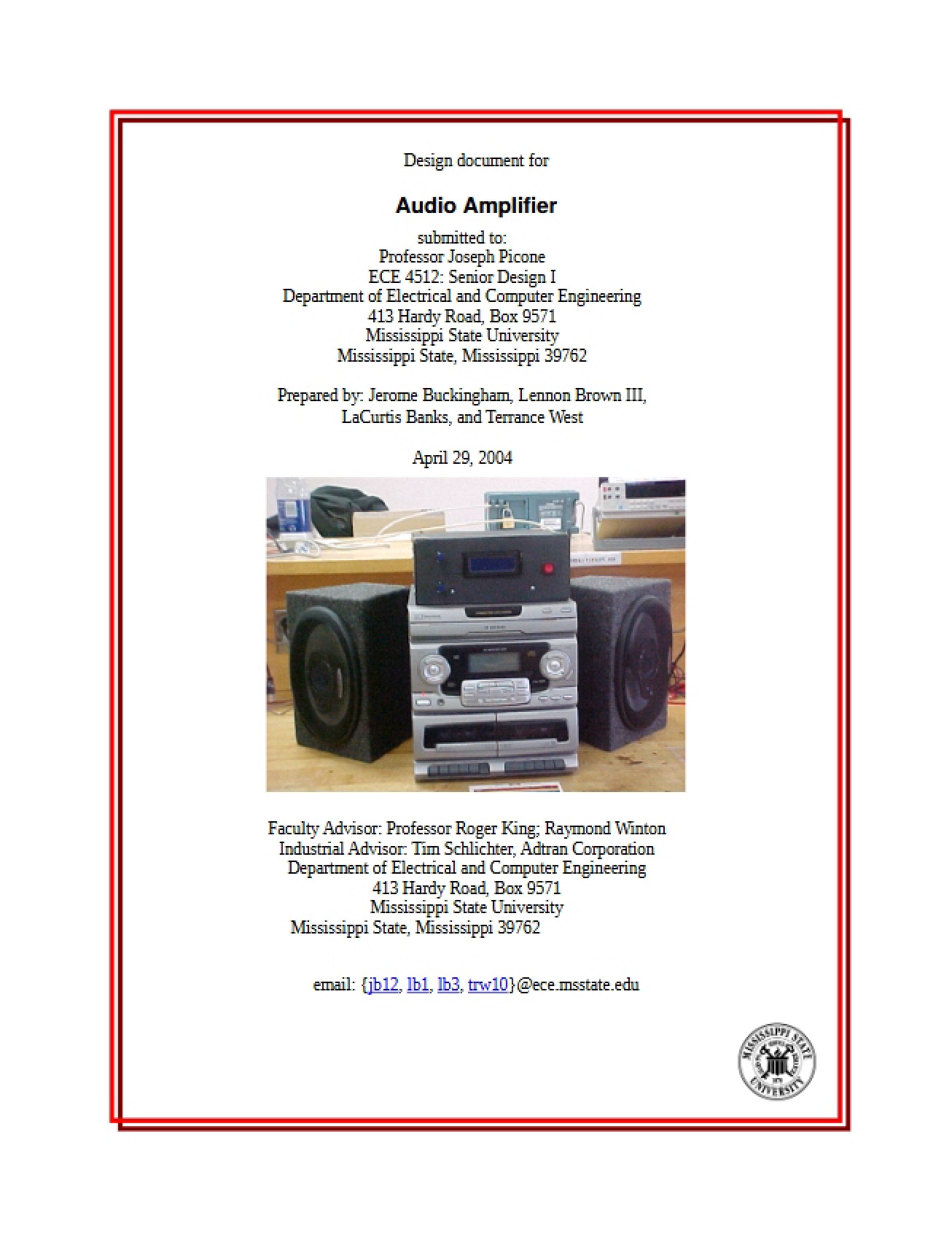 Amplifier for Audio