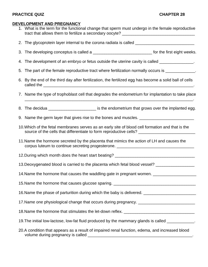 Quiz for Week 15