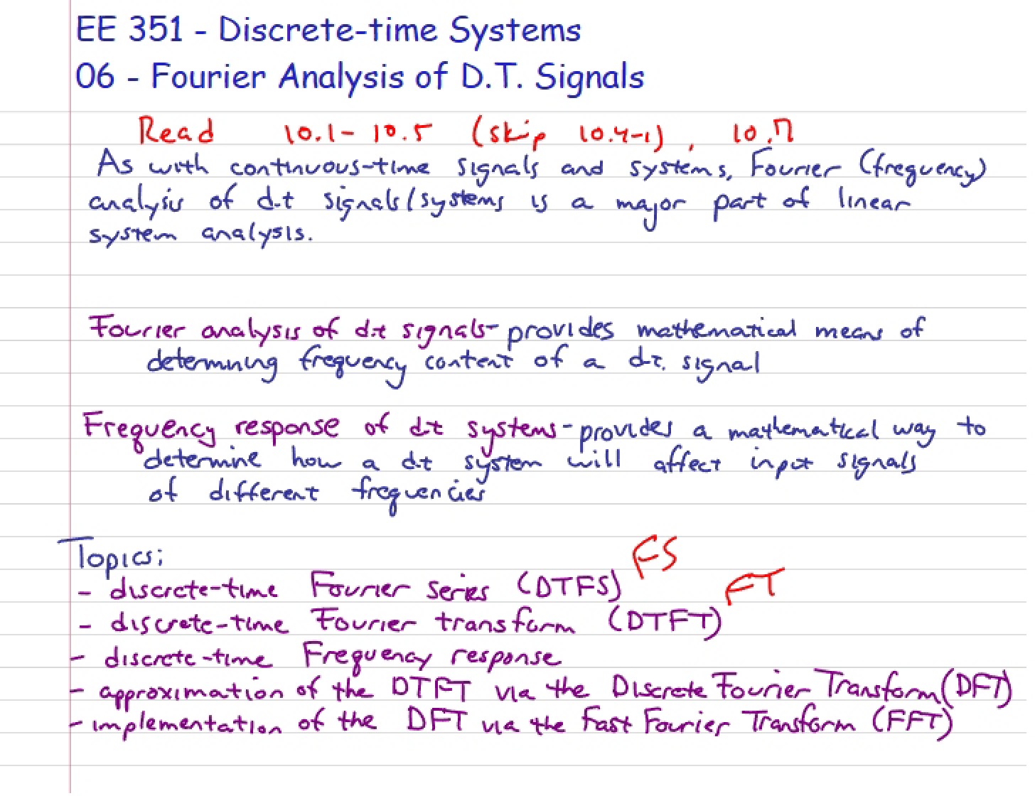 Analysis of DTFT (Fourier)