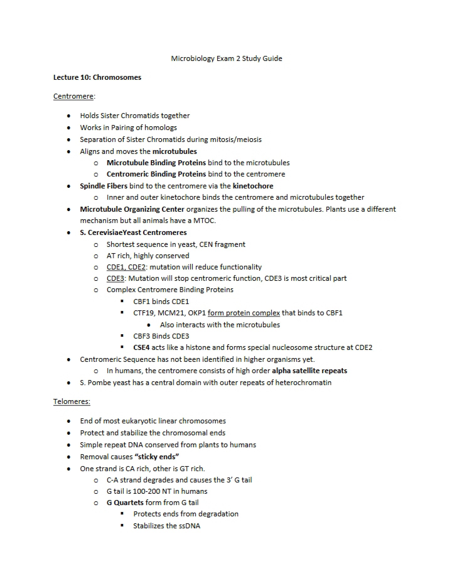 Exam Two Microbiology