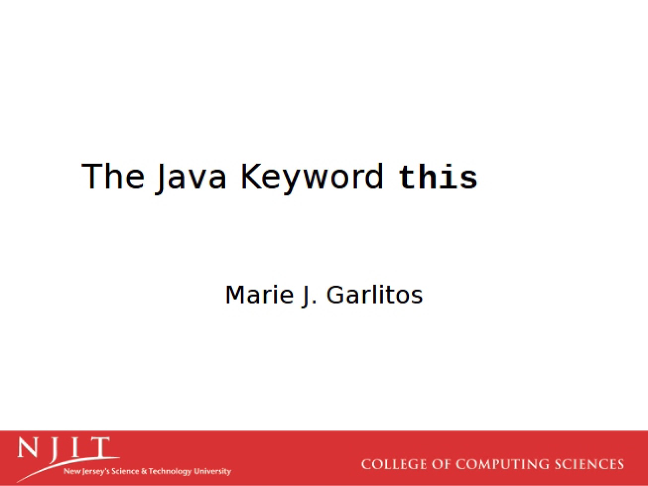 Keywords in Java