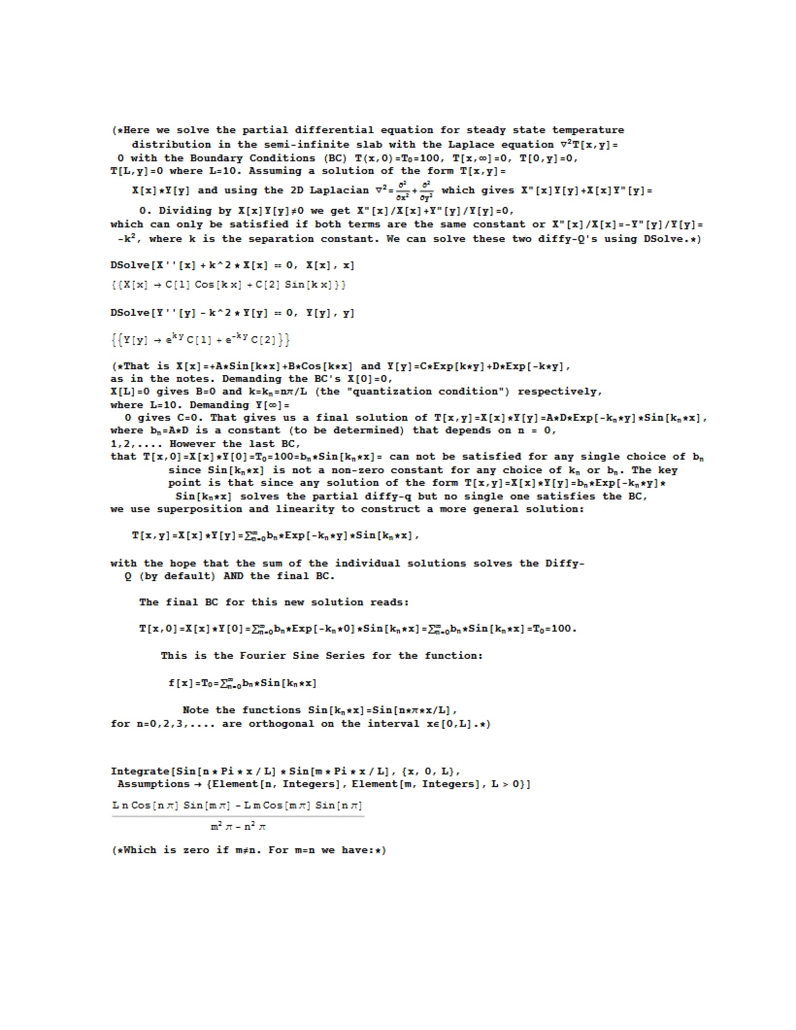 Notes from Lecture