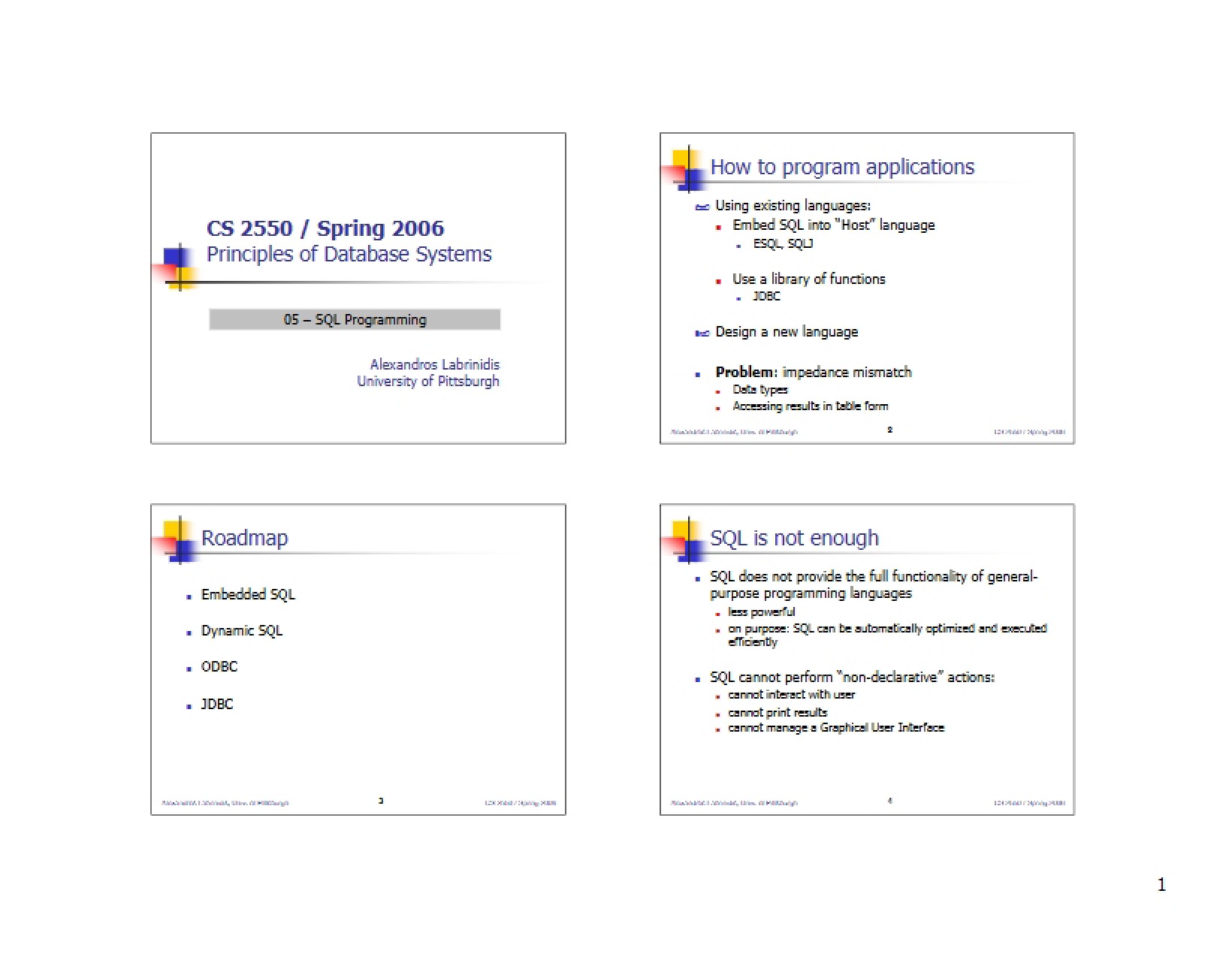 Database Systems Principles