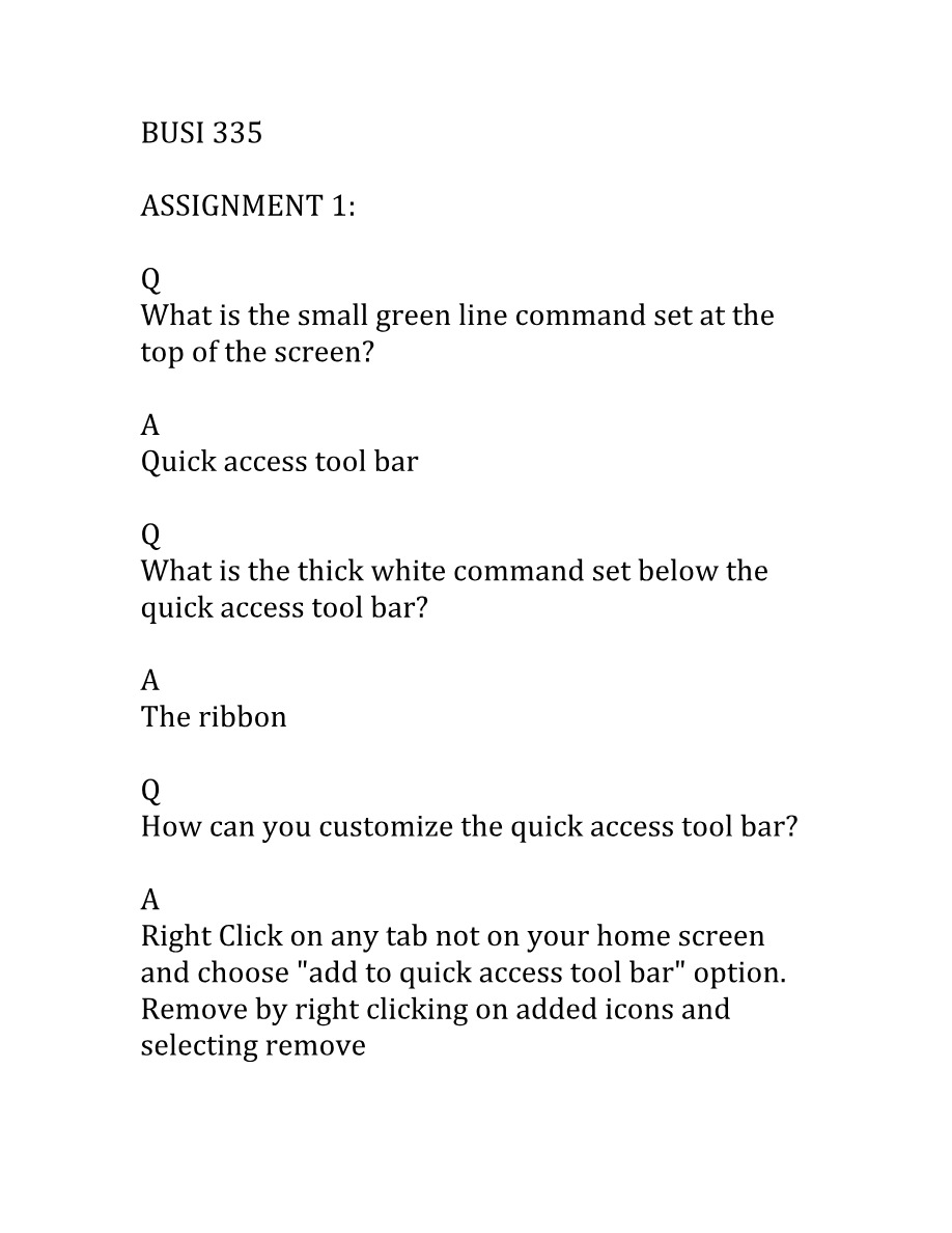Assignment 1 - BUSI 335