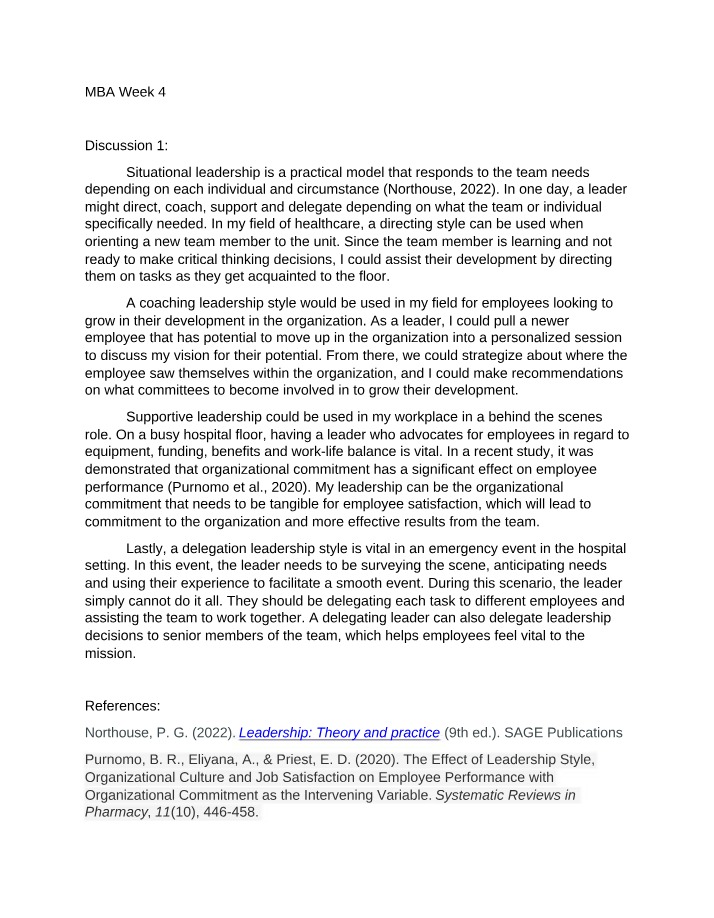 Situational Leadership - Adapting to Individual Needs