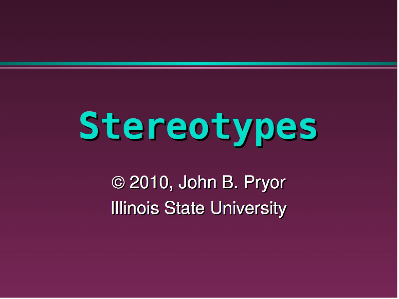 Understanding Stereotypes