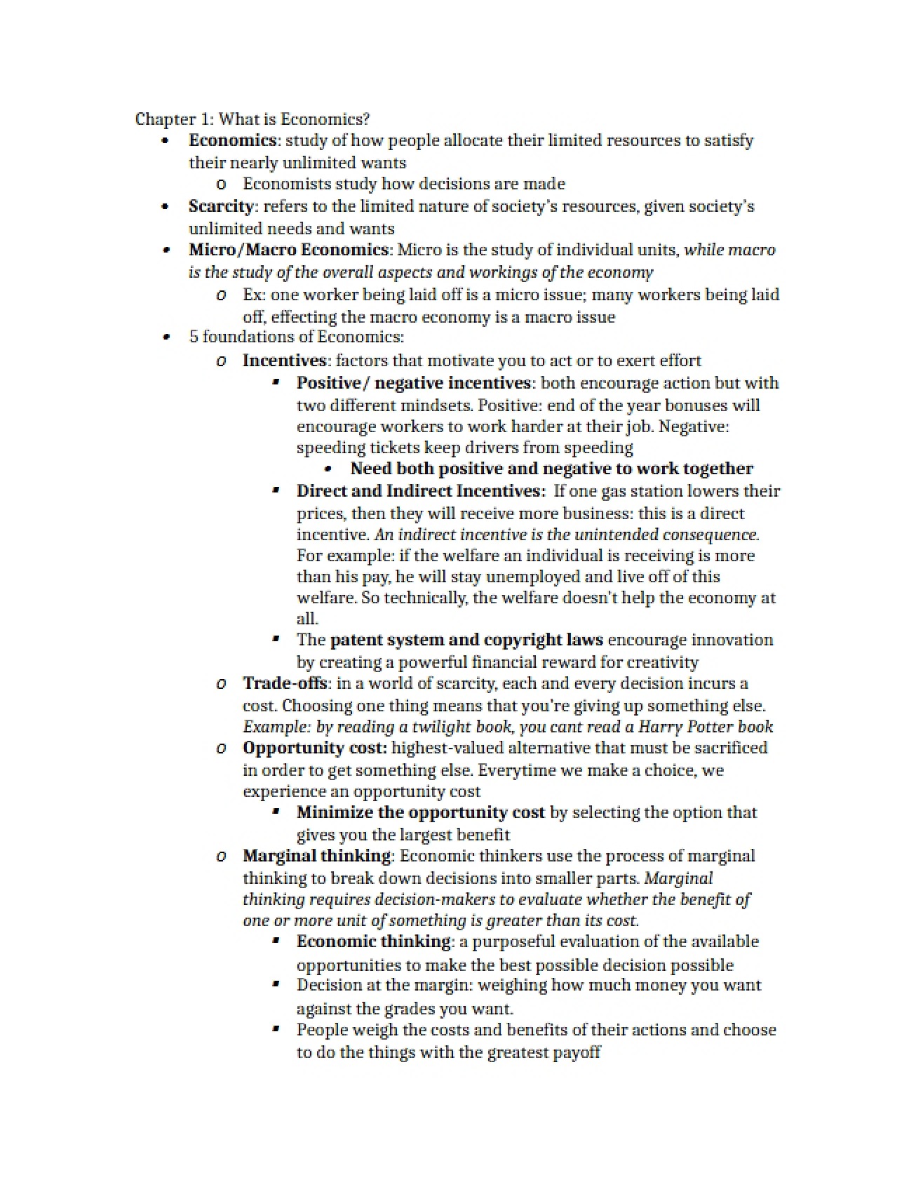 Macroeconomics Chapter 1