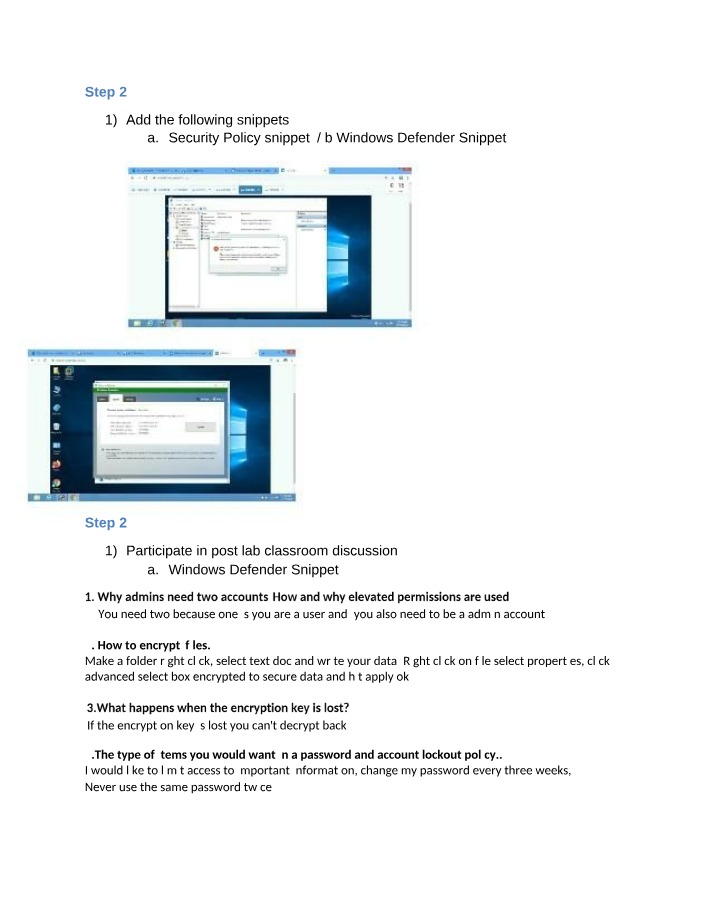 Enhancing Computer Security Using Windows Defender