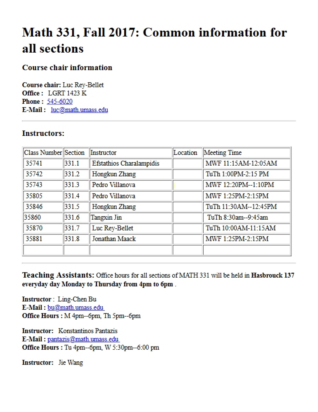 Syllabus (Diff Eq)