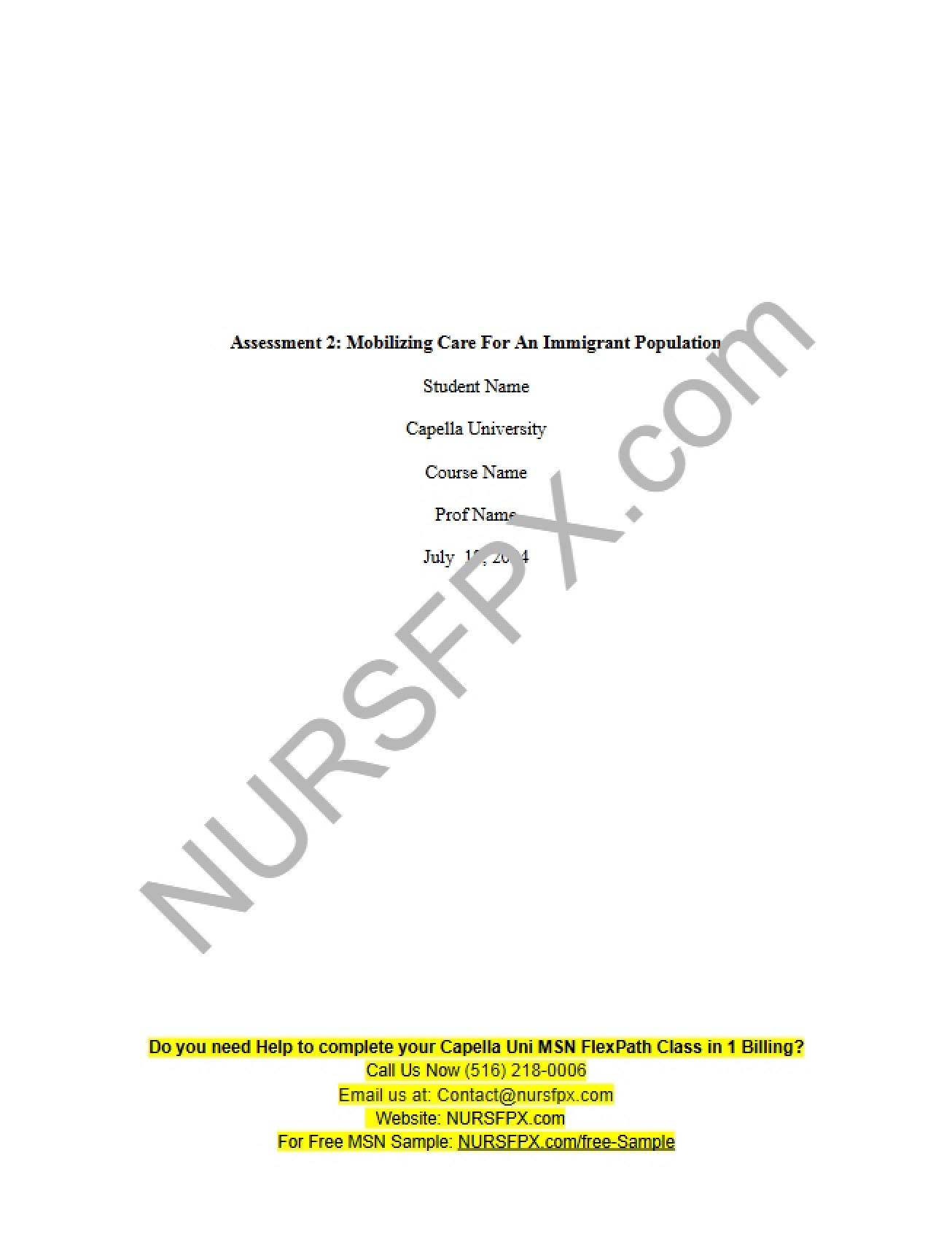 Immigrant Population Care Mobilization - Assessment 2 (v3)