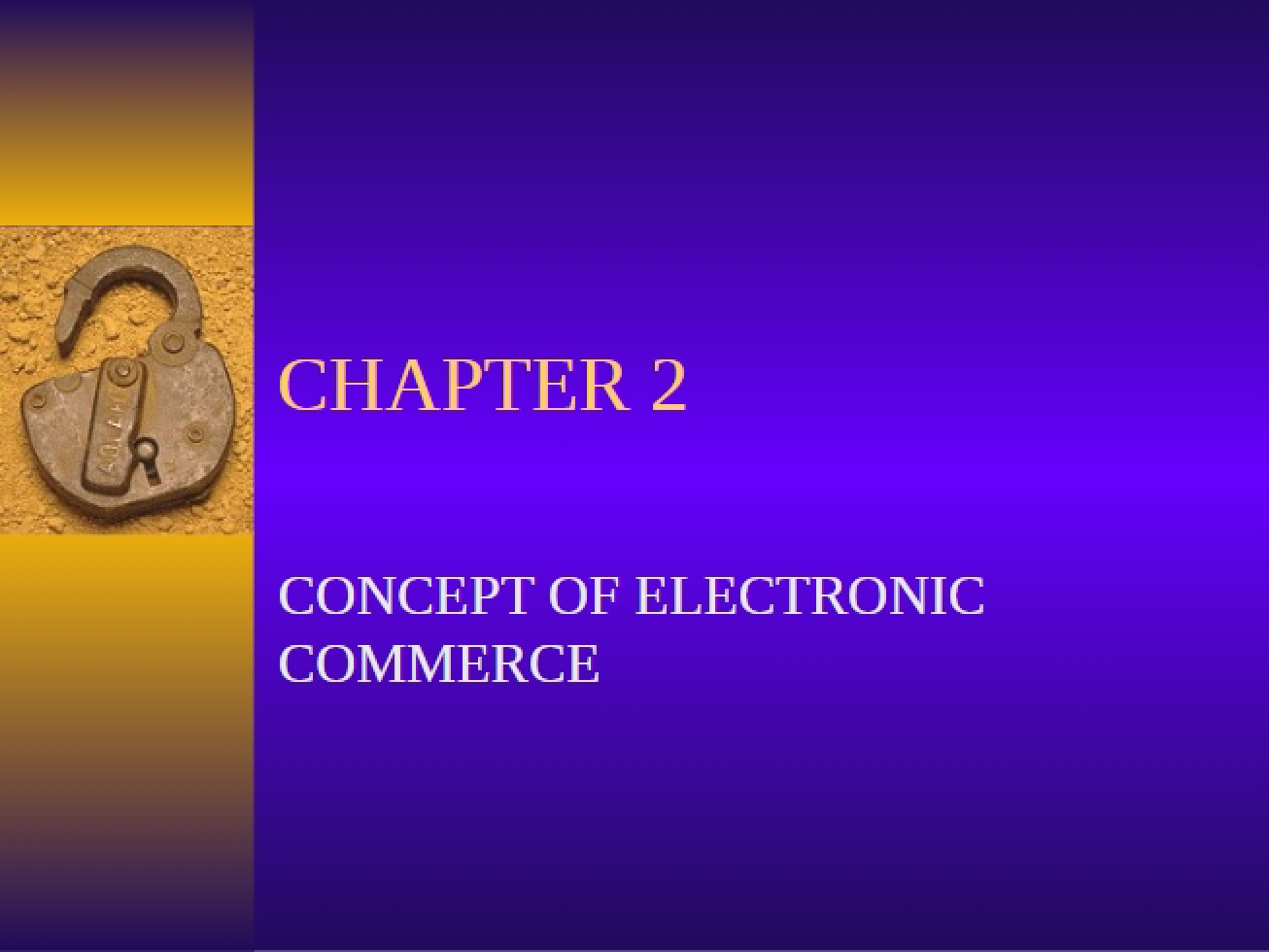 E-Commerce Concepts