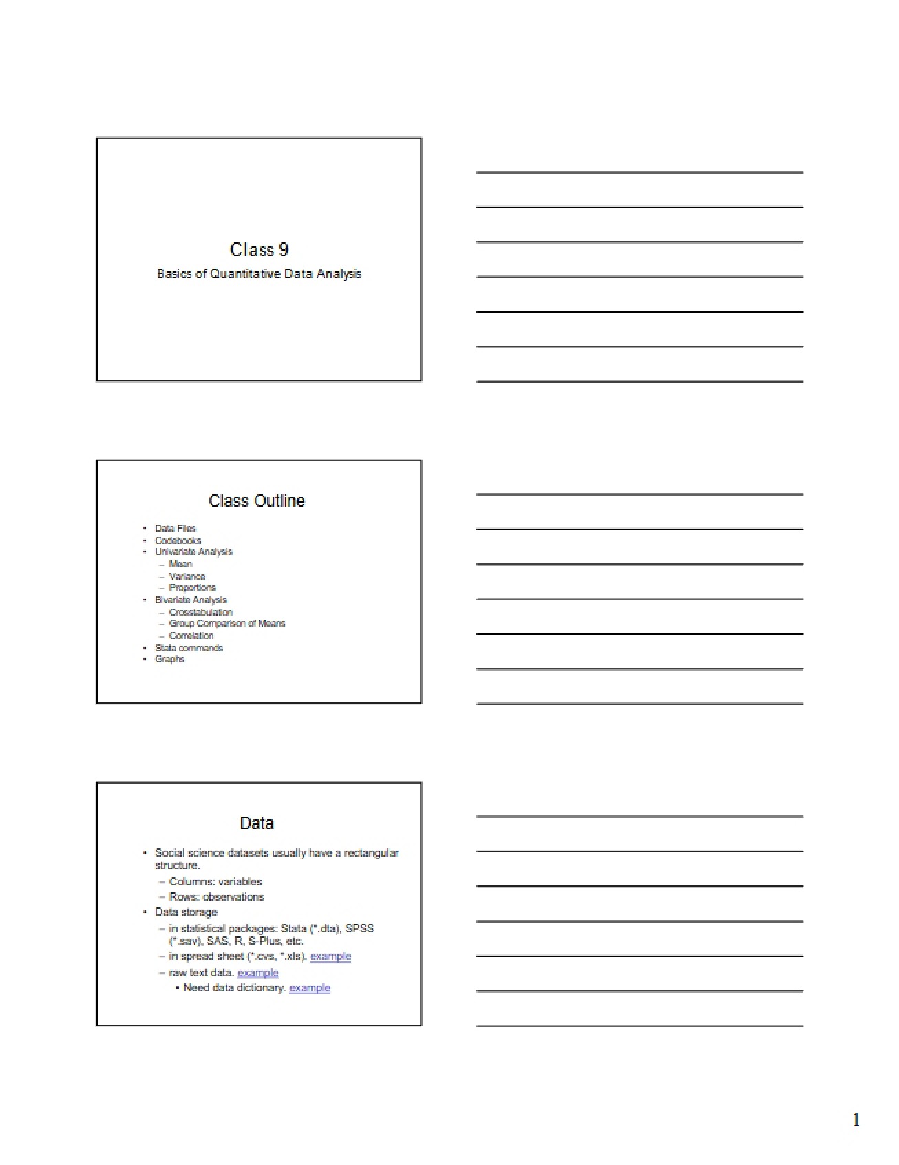 Quantitative Data Analysis Fundamentals
