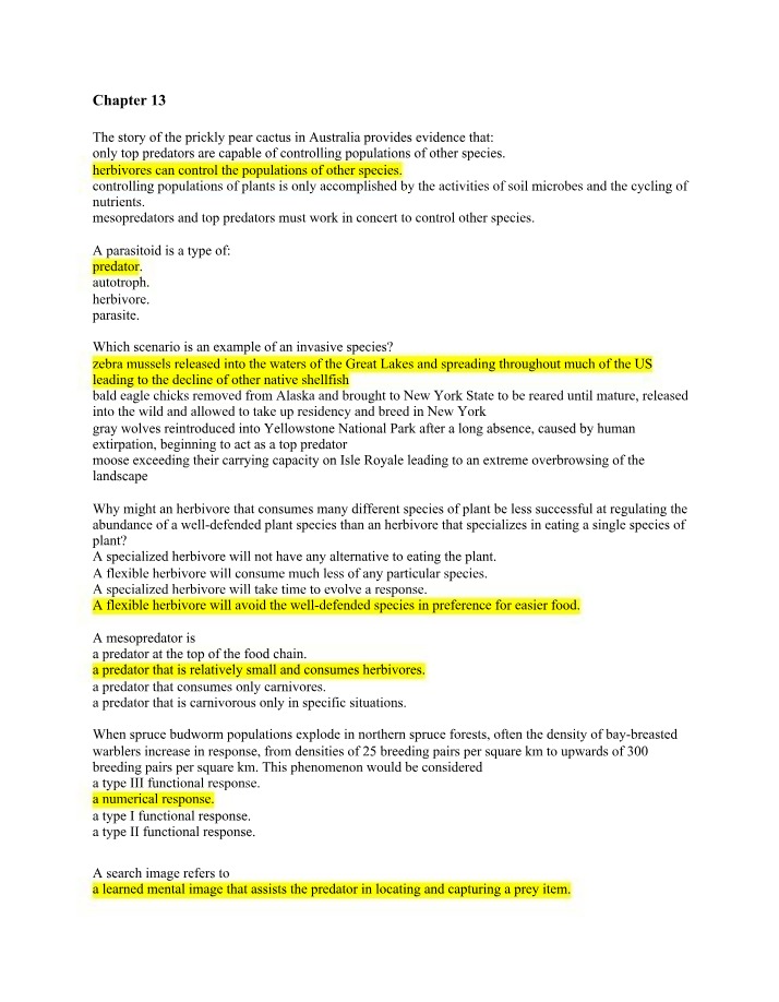 Notes for Ecology Lecture