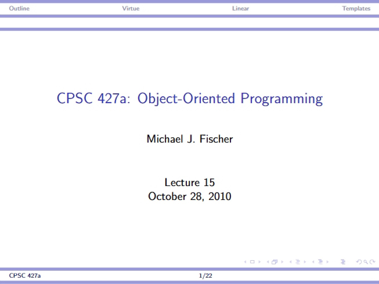 Fifteenth Lecture - 22 Pages