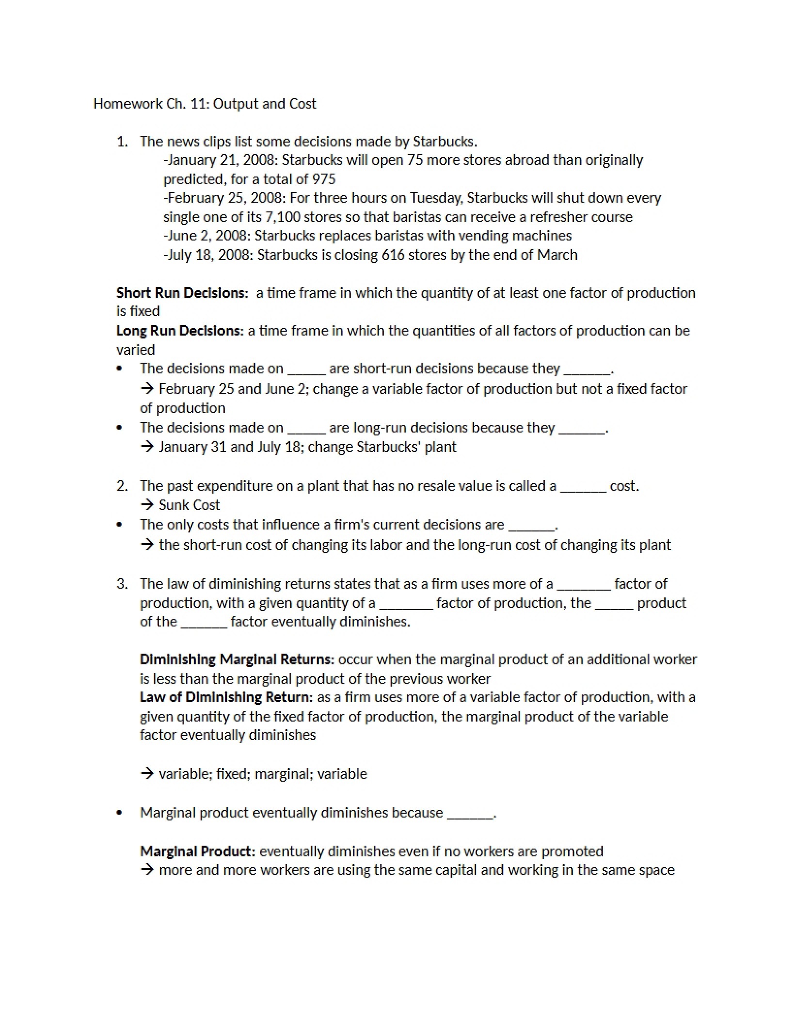 Chap 11 Problem Set
