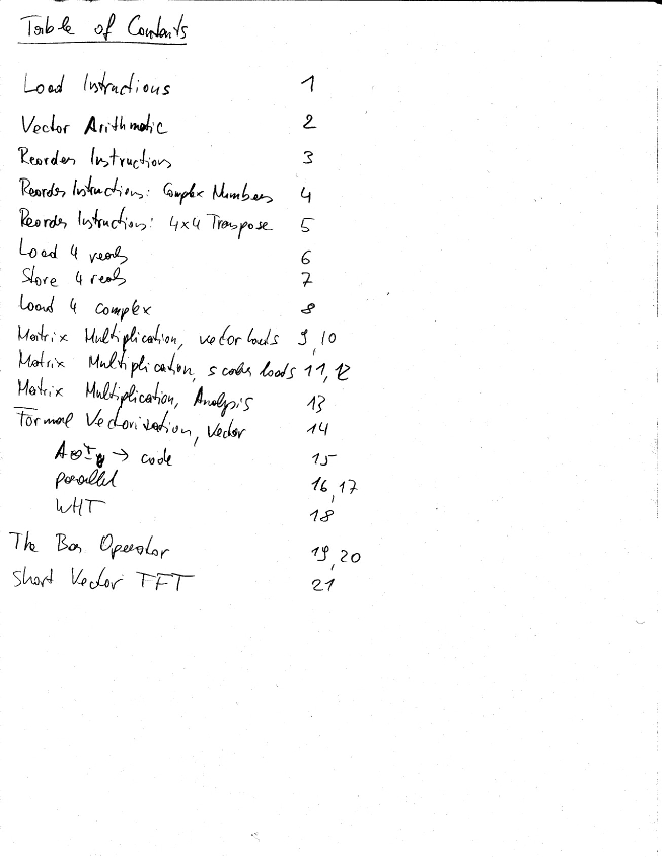 Signal Processing Notes
