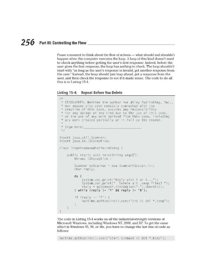 Controlling the Flow - Executing Loops and User Checks