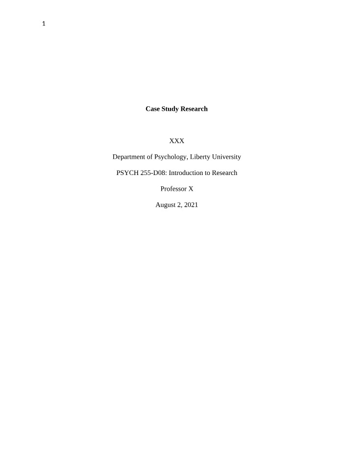 Case Study Research Methodology