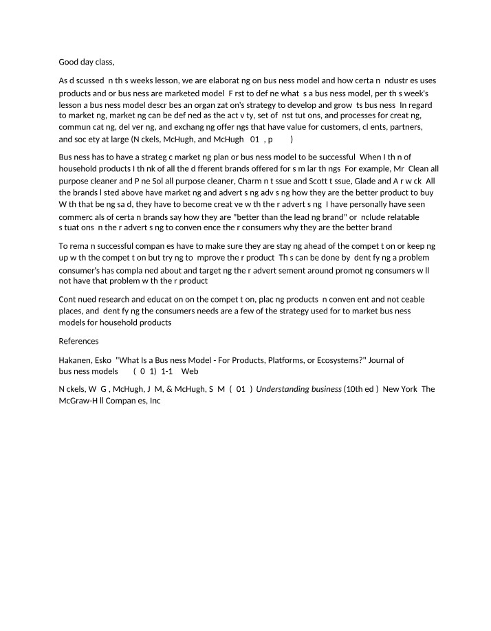 Discussion 4 - Week 2 (BUSN100)