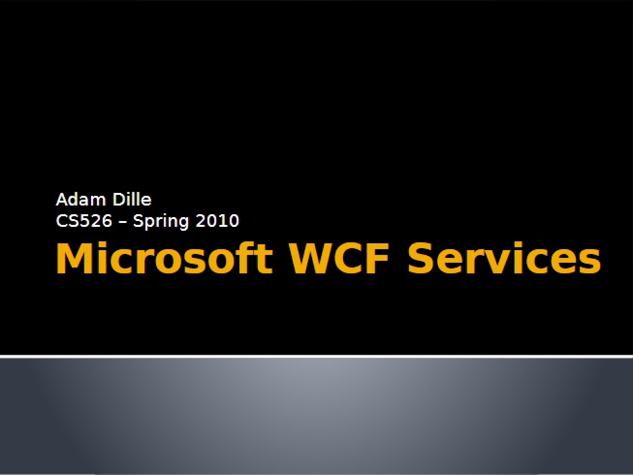 Microsoft WCF Services