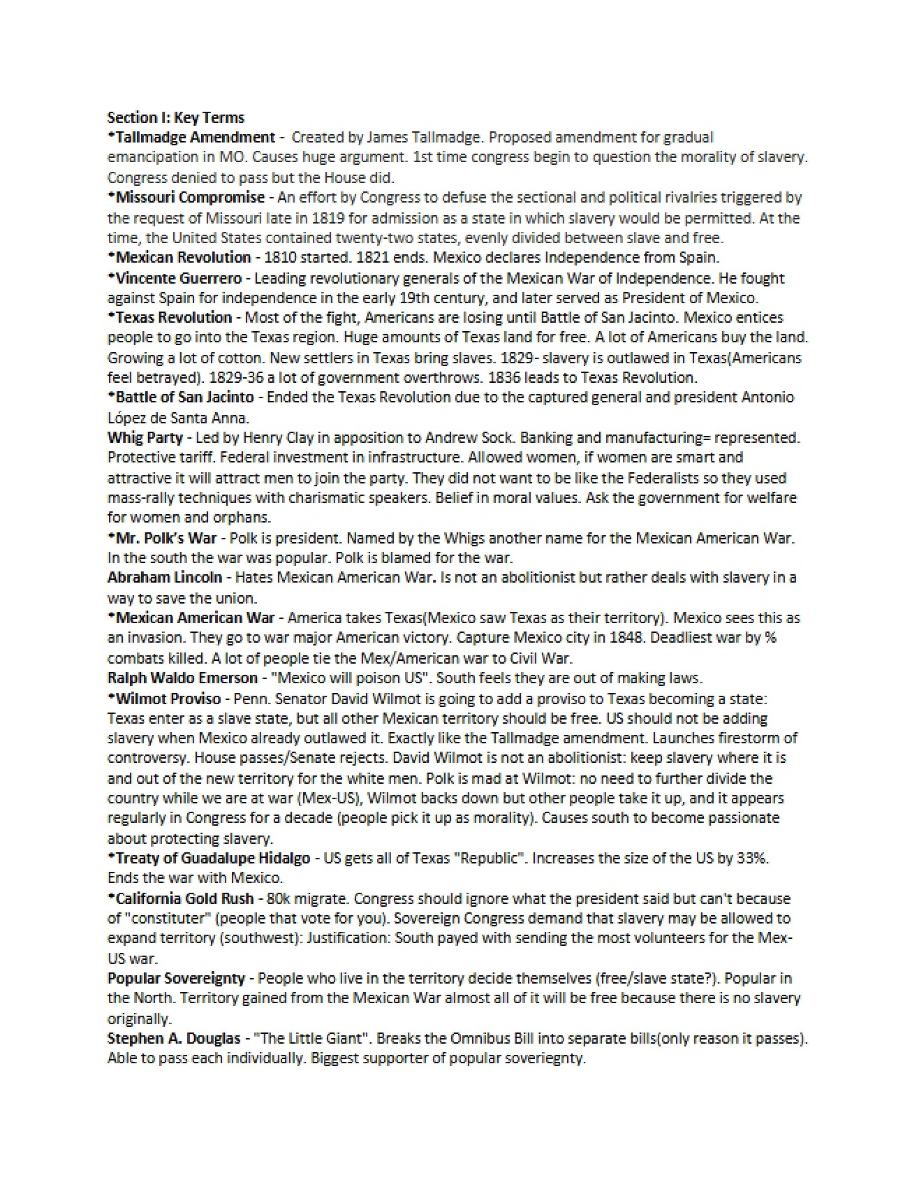 Explanation of the Tallmadge Amendment