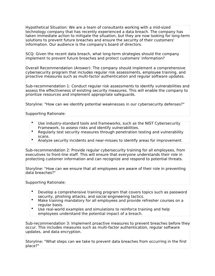 Long-Term Strategies to Protect Information and Prevent Data Breaches