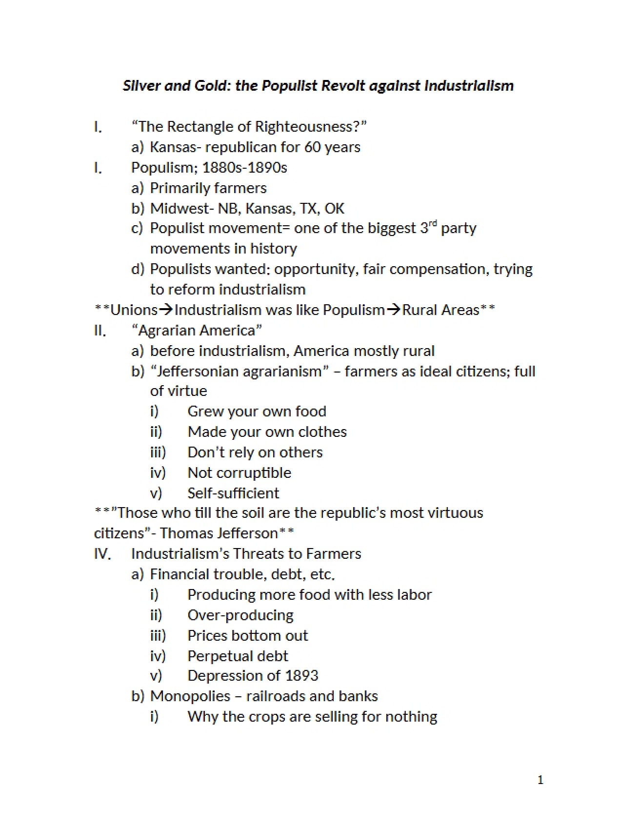 Third Set of Lecture Notes