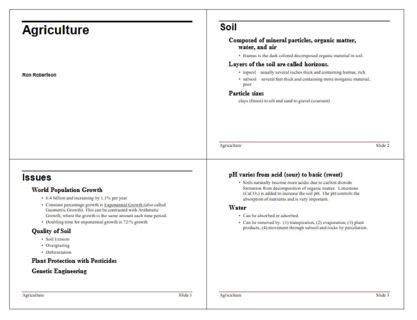 Agricultural Science
