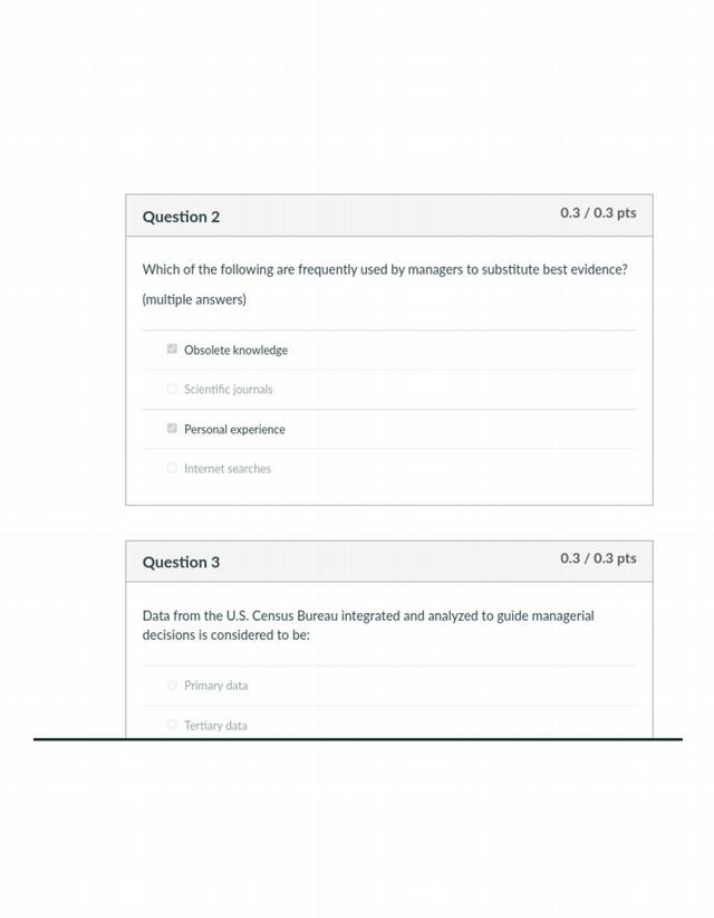 Questions for Exam