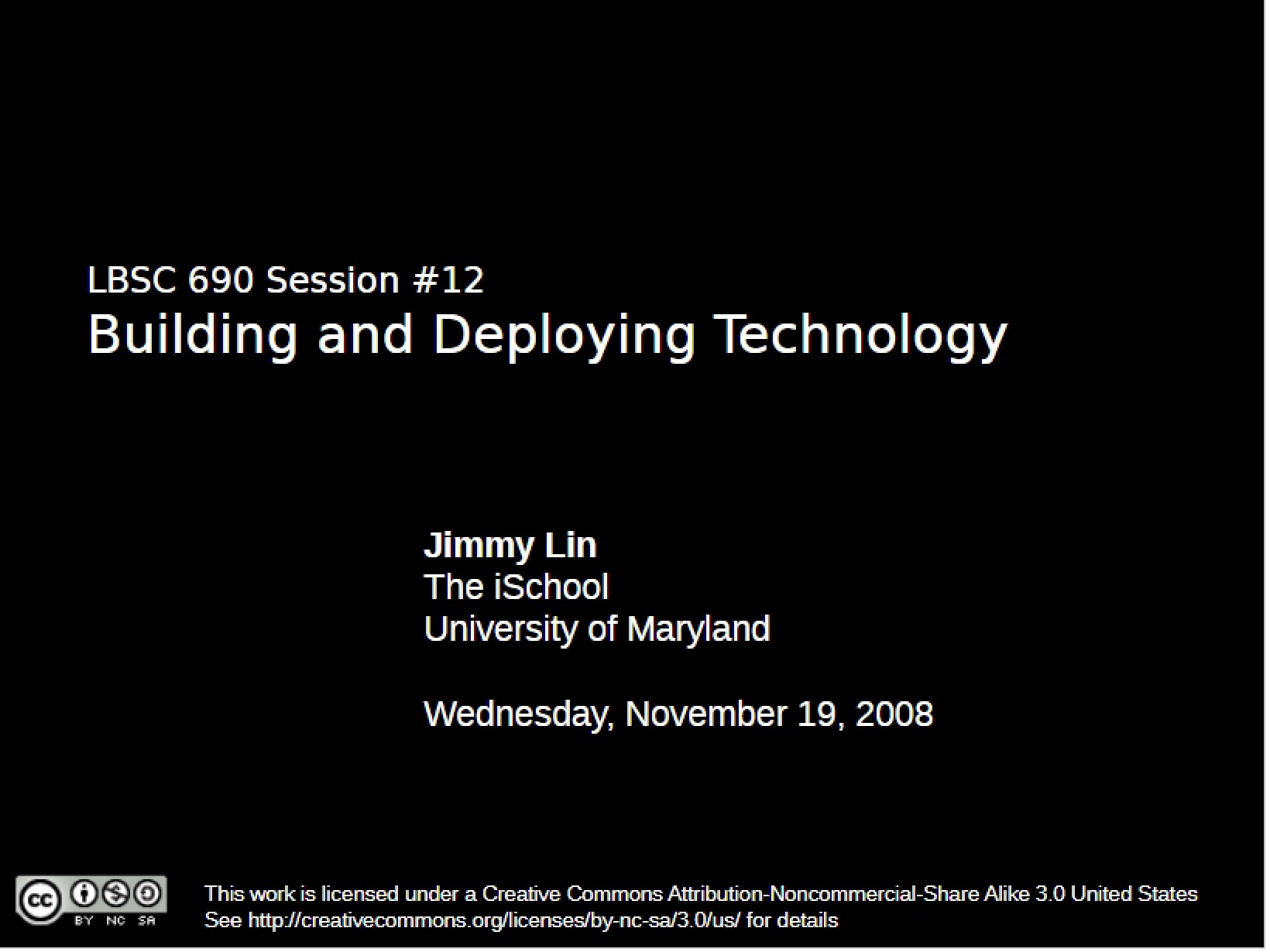 Technology Deployment and Building